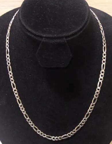 CADENA MODELO FIGARO PLATA 950 3MM 60CM