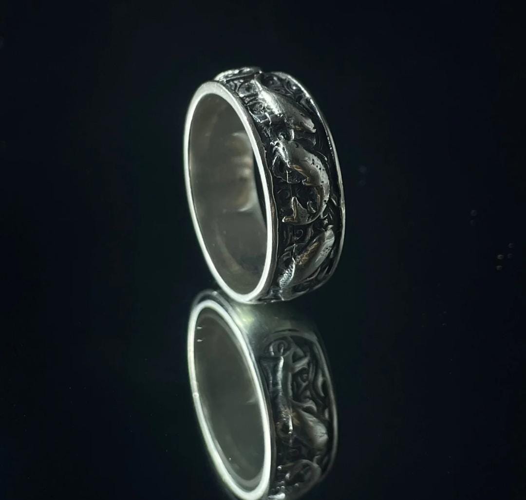 Anillo Pez Koi - Plata 950