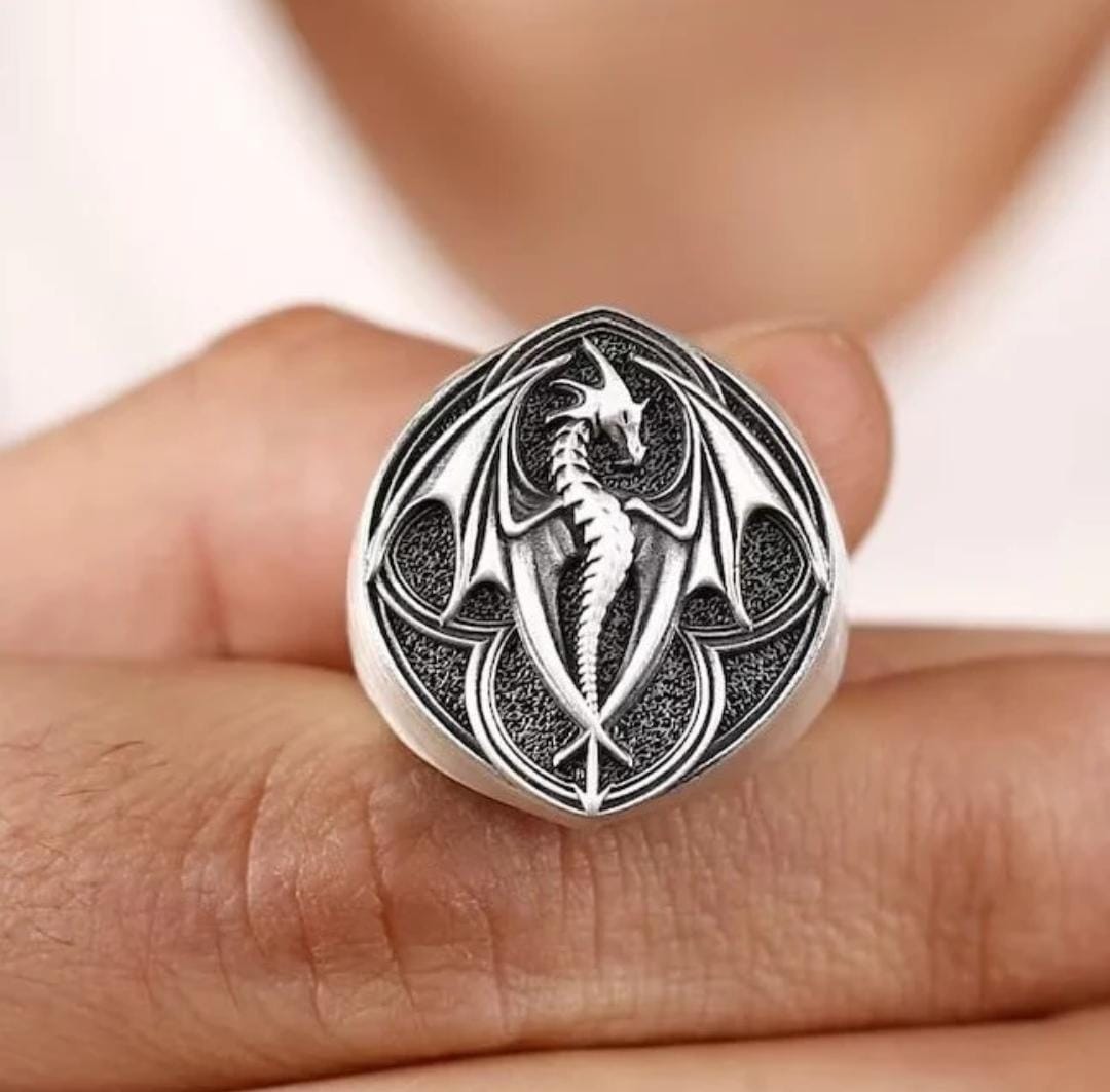 Anillo Dragón - Plata 950