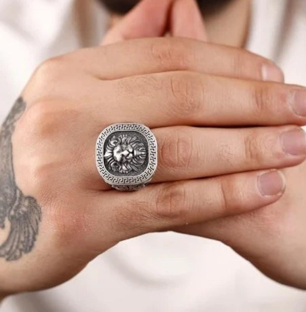 Anillo León de Crin - Plata 950