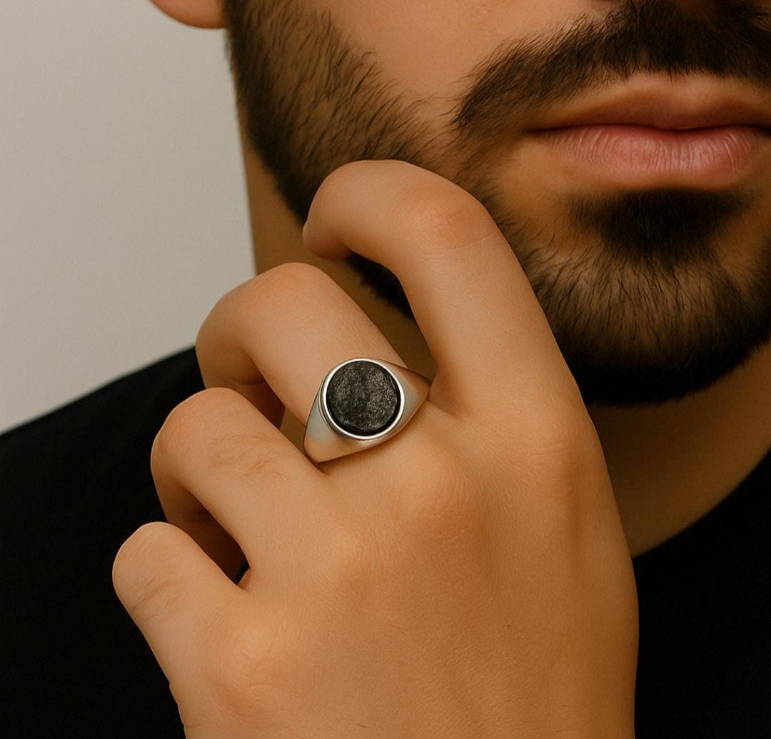 Anillo Soul Obsidiana - Plata 950