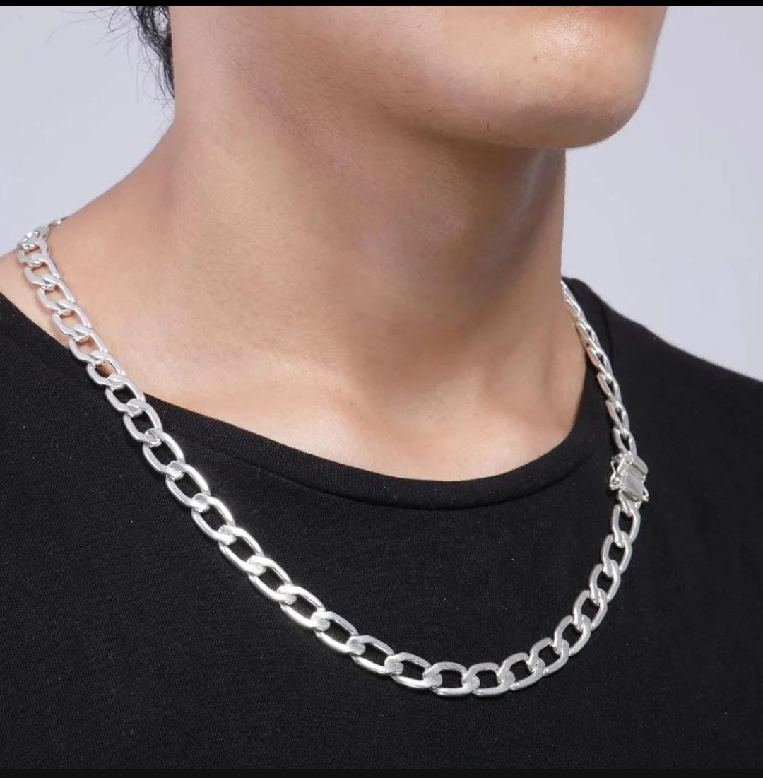 Cadena Hexagonal Plata 950 7mm