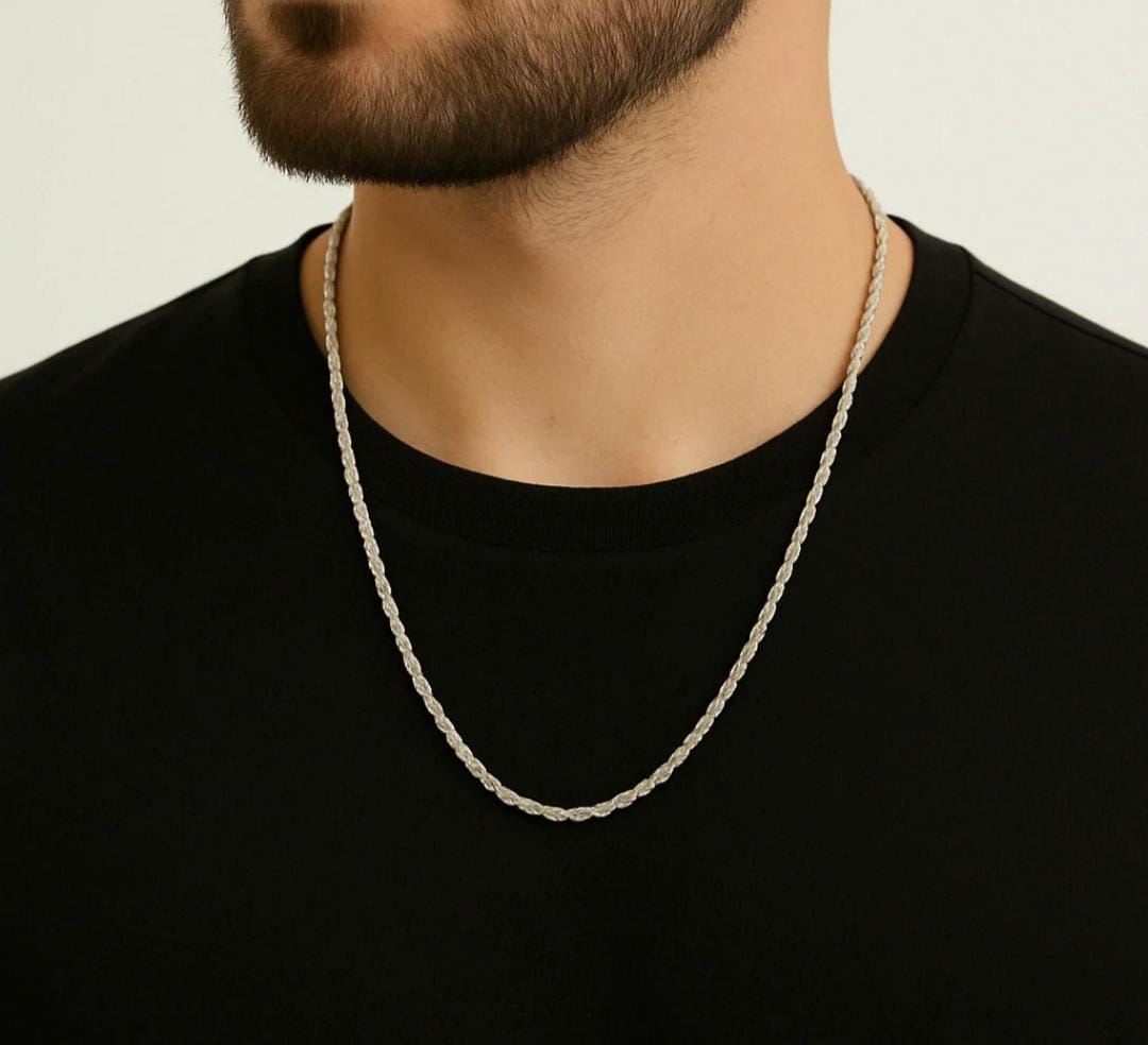 Cadena Rope Plata 950 3mm 60cm