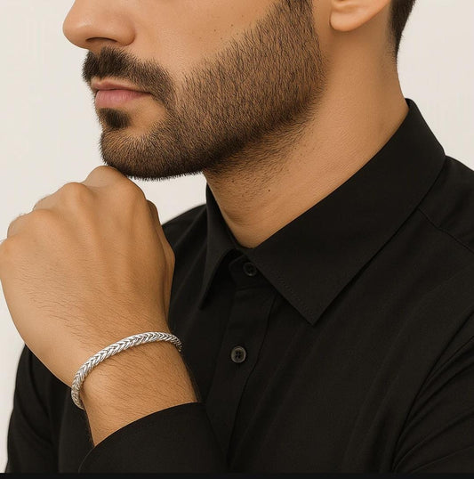 Pulsera Espiga Plata 950 Acabado Brillante