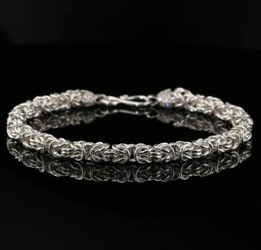 Pulsera Modelo Punto Peruano Plata 950