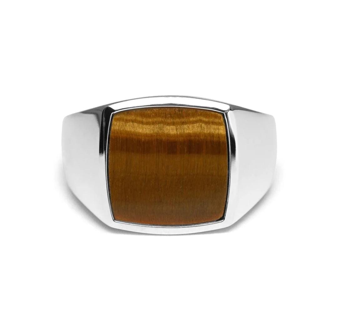 Anillo Ojo de Tigre - Plata 950