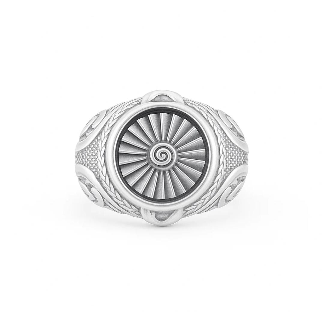 Anillo Turbina - Plata 950