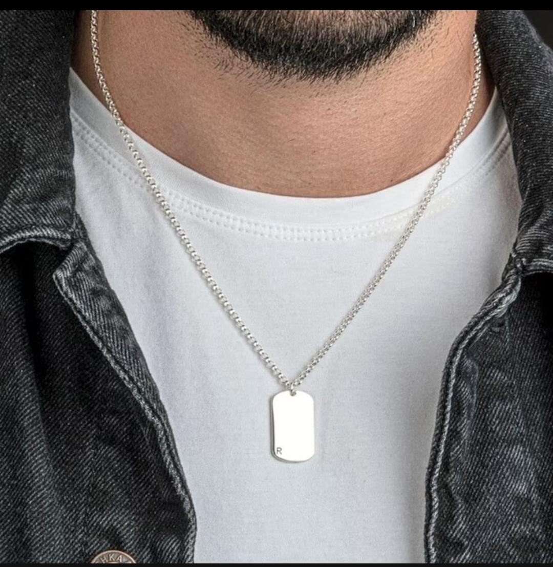 Cadena Placa Militar - Plata 950