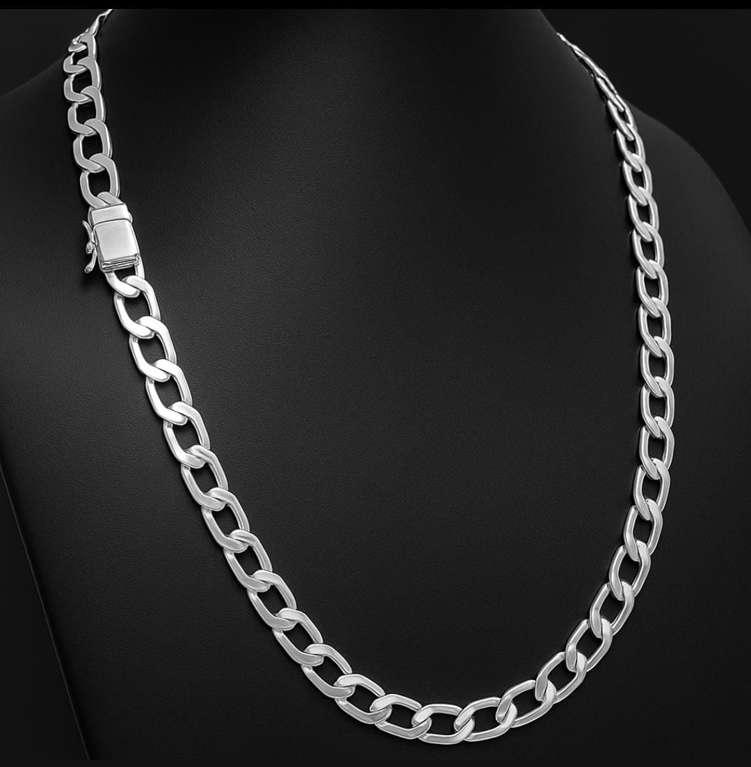 Cadena Hexagonal 60cm 5mm - Plata 950