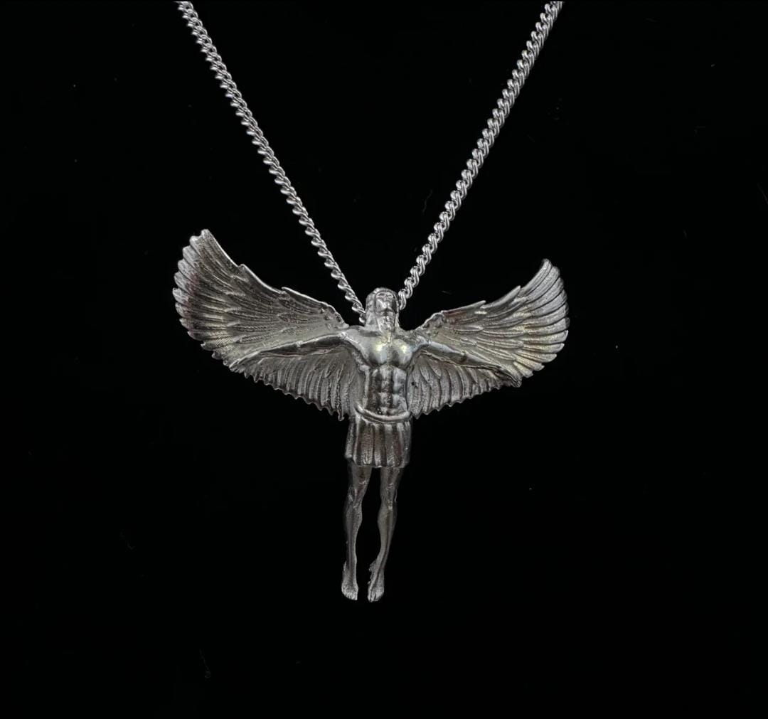 Cadena Microlomo con Arcángel Miguel - Plata 950