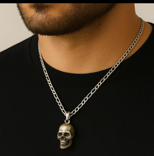 Cadena Skull - Plata 950 60 cm 2.5 mm