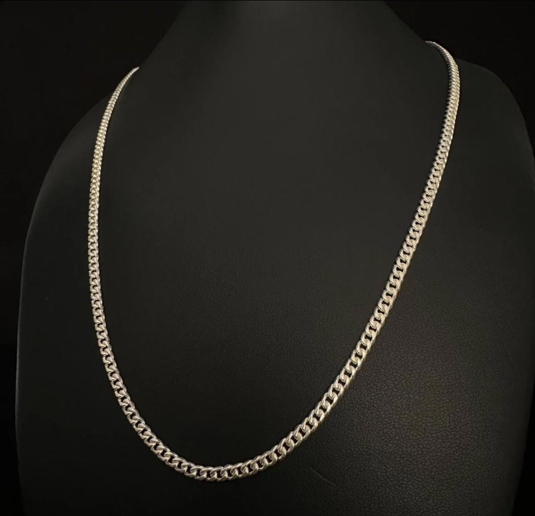 Cadena Lomo de Corvina Plata 950 3mm 60cm