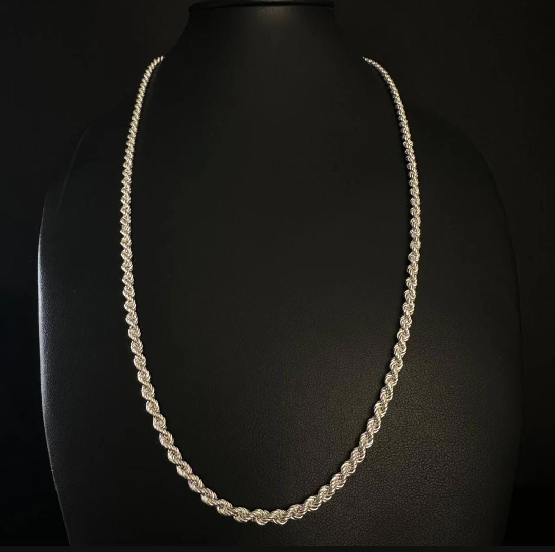 Cadena Rope Plata 950 3mm 60cm