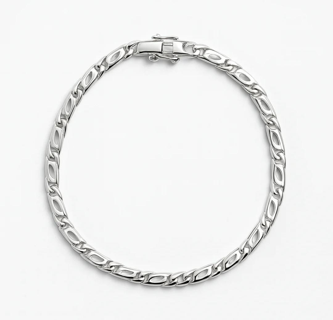 Pulsera Mónaco Plata 950 3mm Minimalista y Elegante