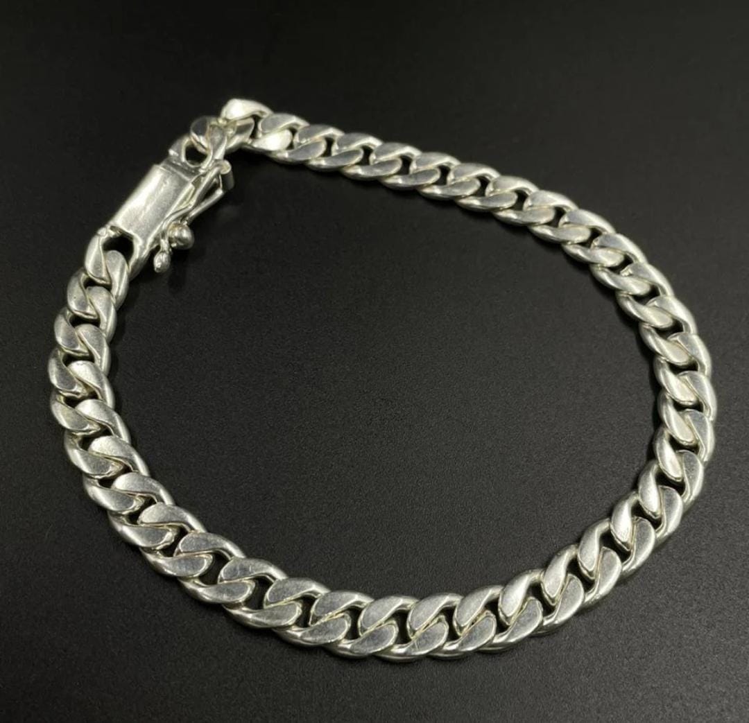 Pulsera Lomo de Corvina Plata 950 6mm