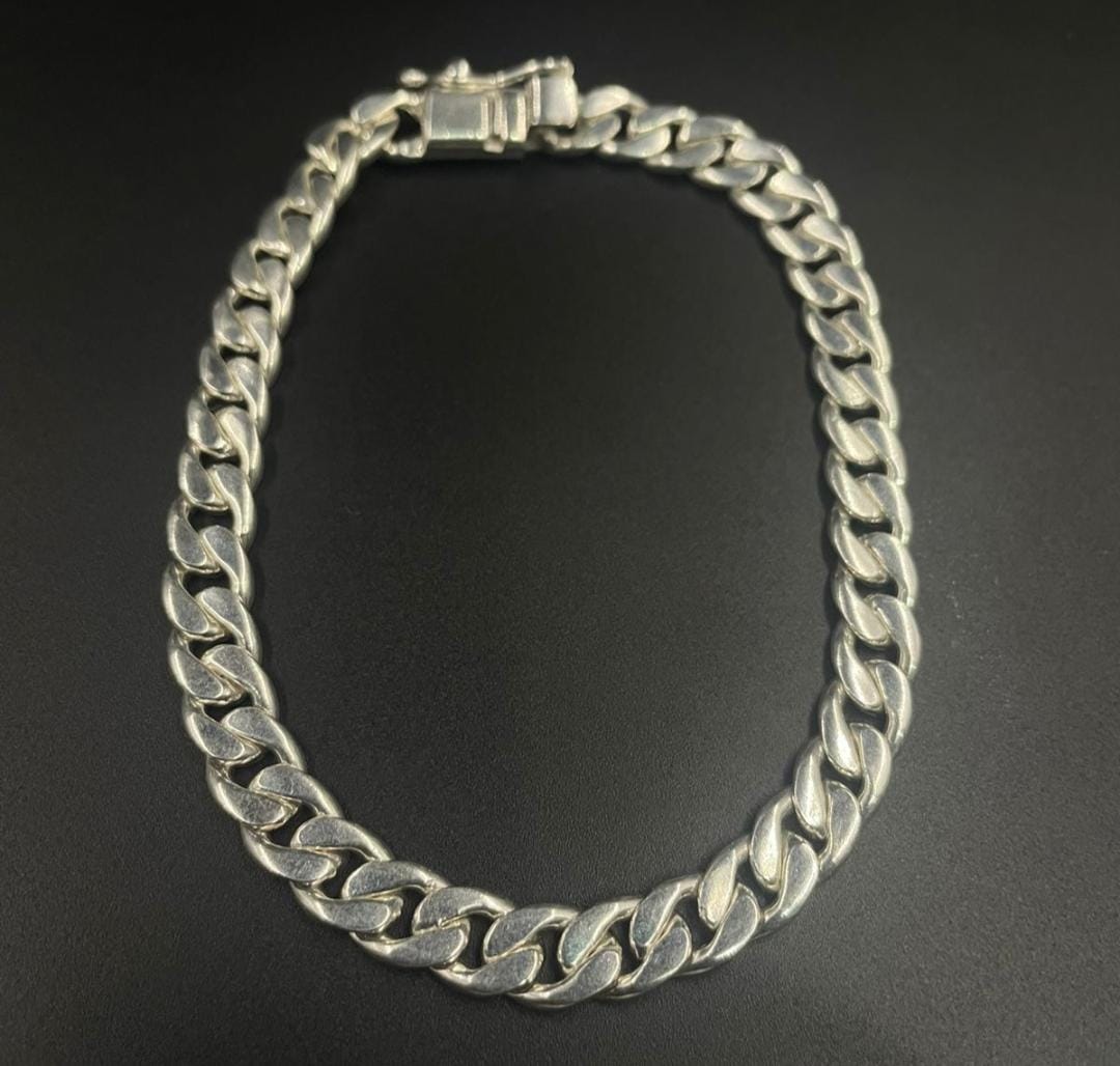 Pulsera Lomo de Corvina Plata 950 6mm