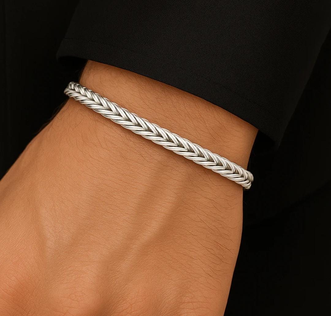 Pulsera Espiga Plata 950 Acabado Brillante