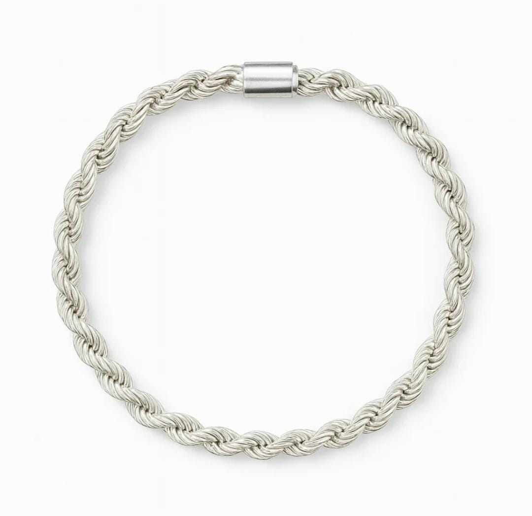 Pulsera Rope Clásica en Plata 950