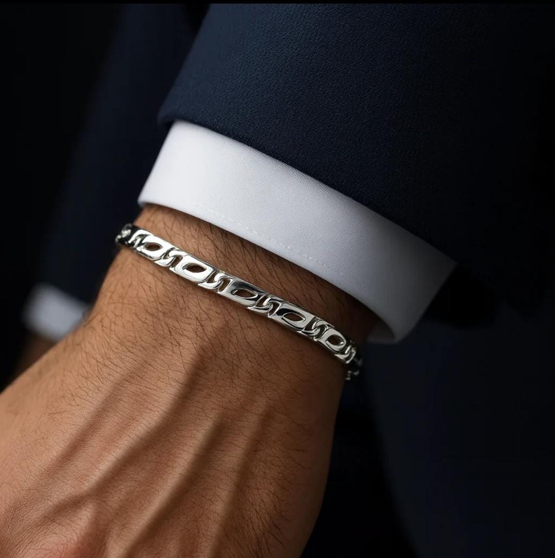 Pulsera Mónaco de Plata 950 5mm Elegante