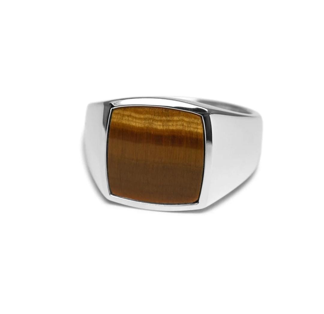 Anillo Ojo de Tigre - Plata 950