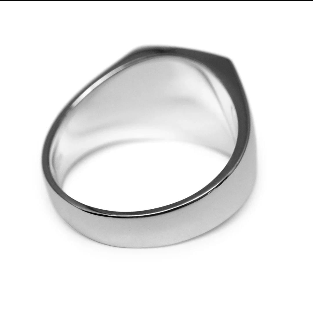 Anillo Ónix Square Plata Fina 950