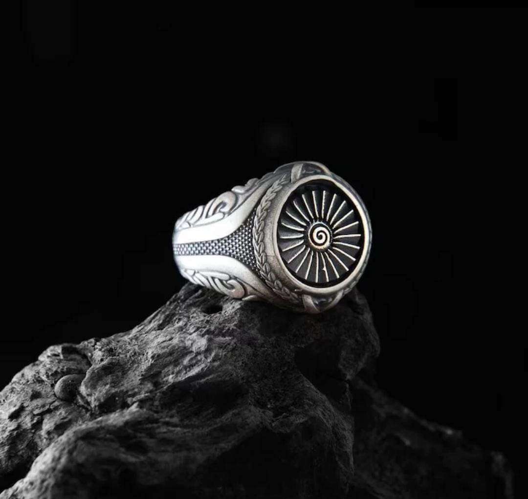 Anillo Turbina - Plata 950