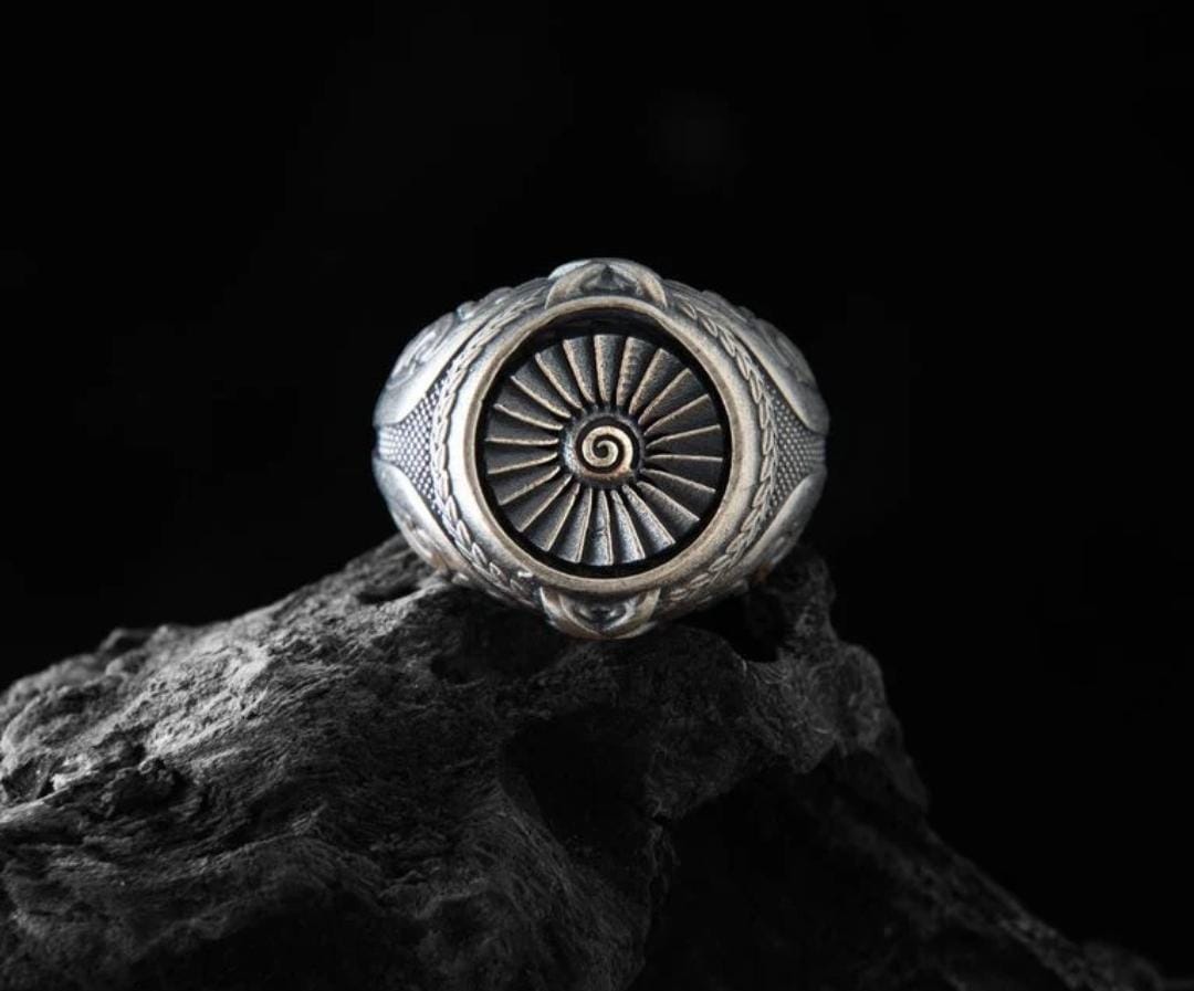 Anillo Turbina - Plata 950