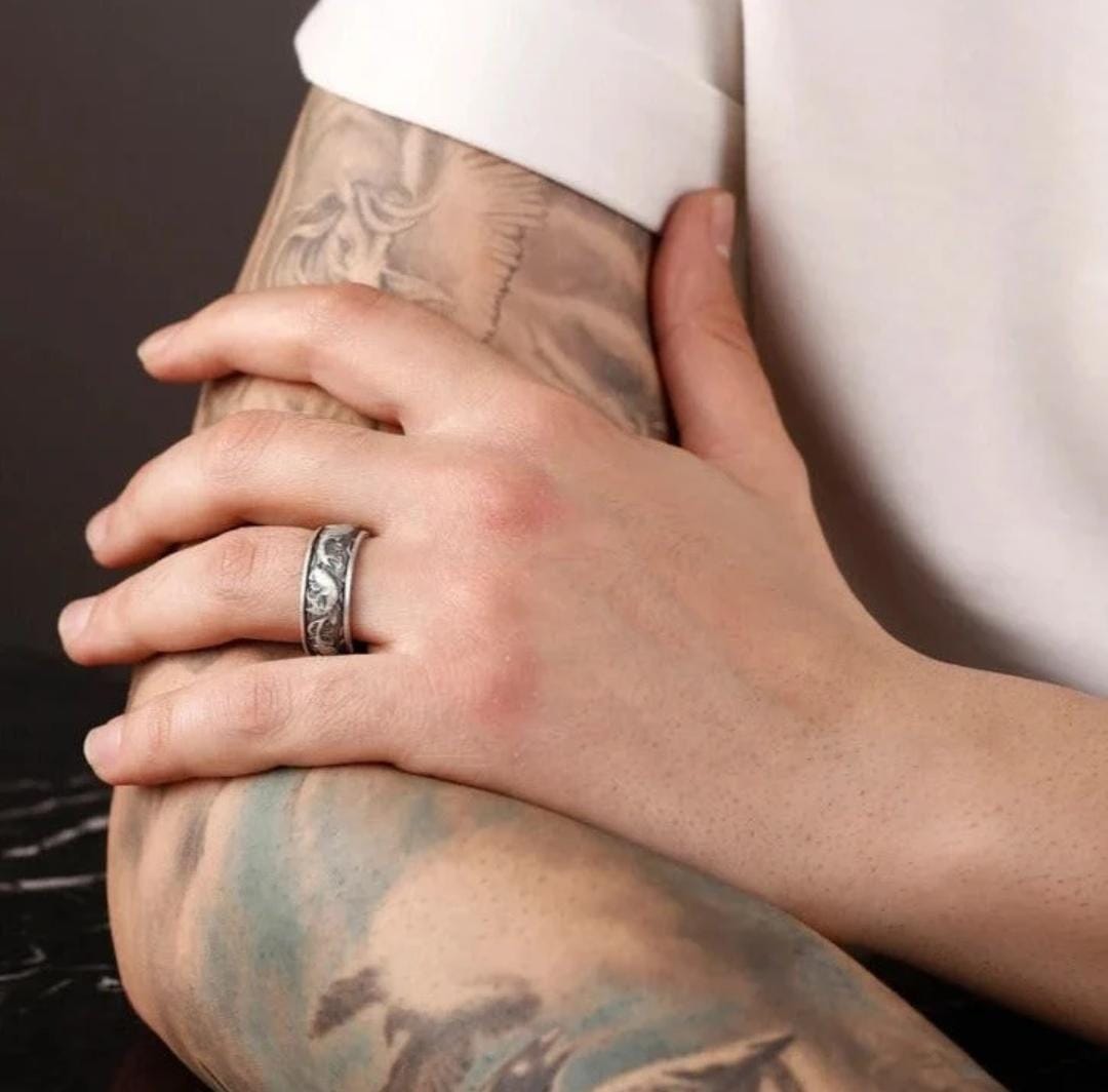 Anillo Pez Koi - Plata 950