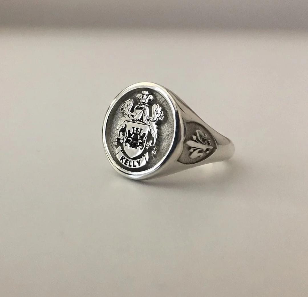 Anillo Escudo Familiar - Plata 950