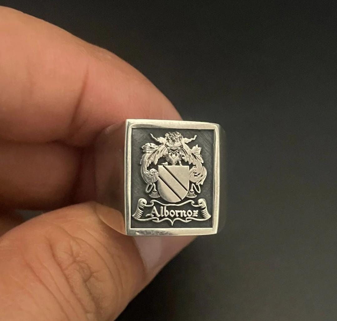 Anillo Escudo Familiar - Plata 950