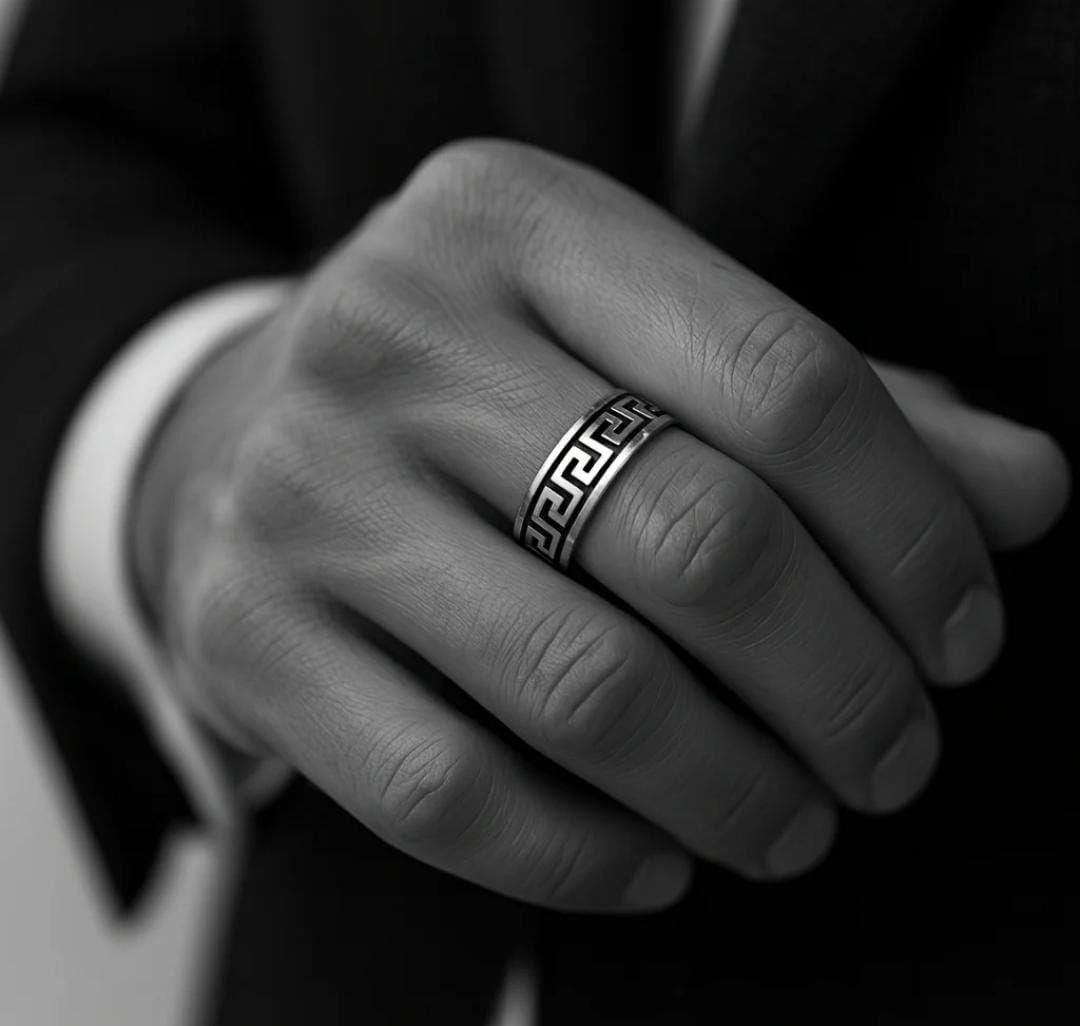 Anillo Griego - Plata 950
