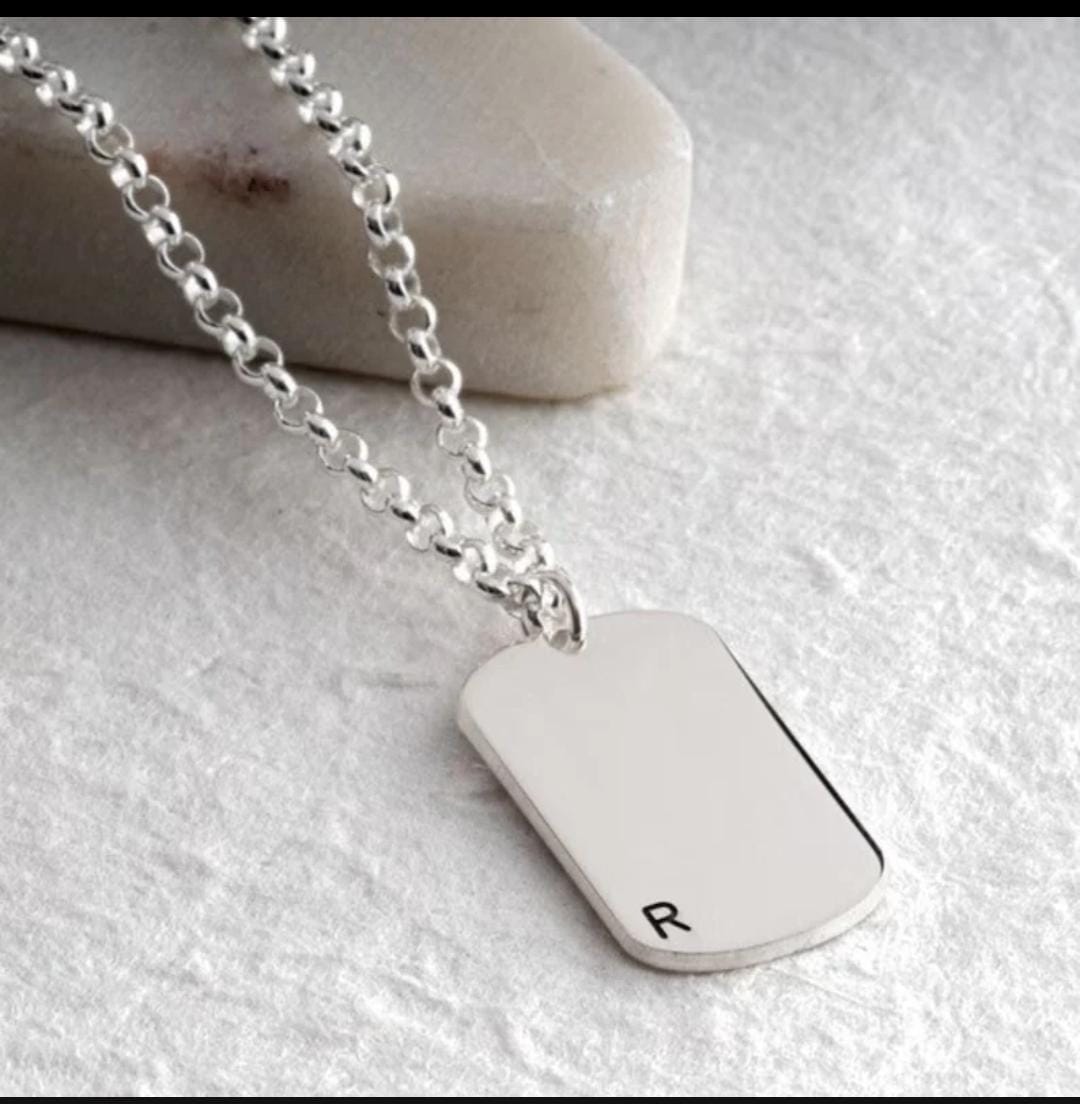Cadena Placa Militar - Plata 950