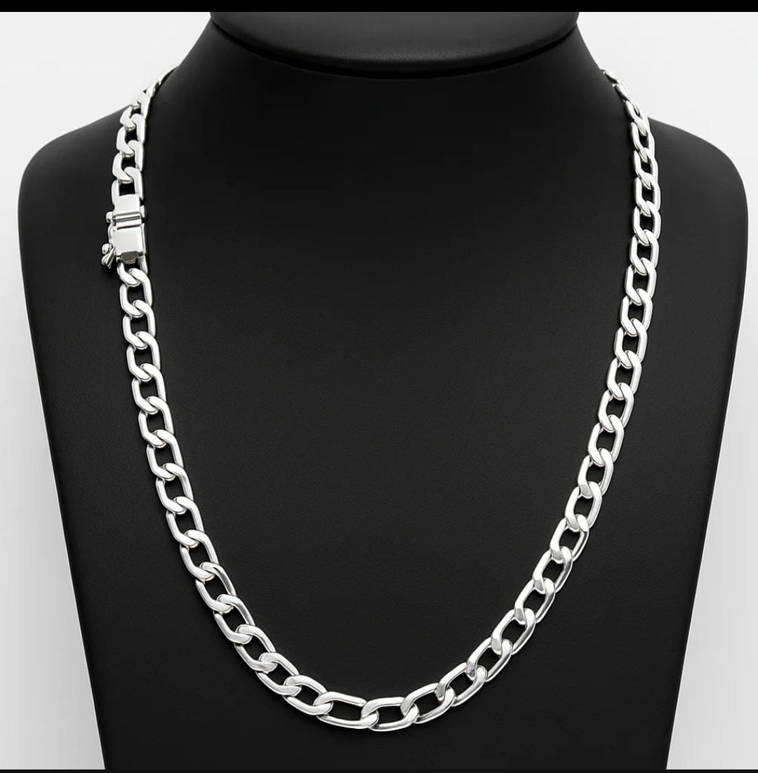 Cadena Hexagonal 60cm 5mm - Plata 950