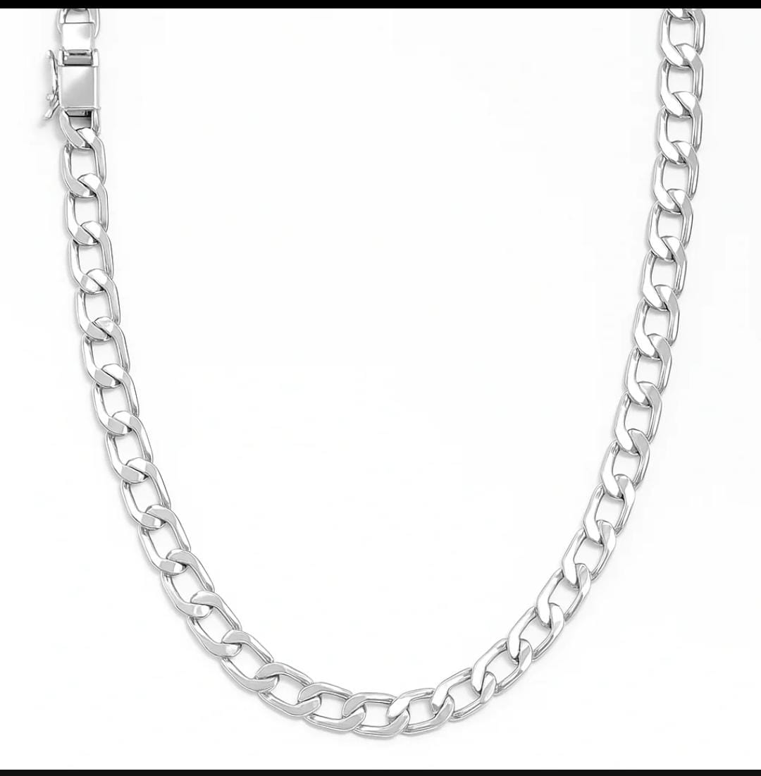 Cadena Hexagonal 60cm 5mm - Plata 950
